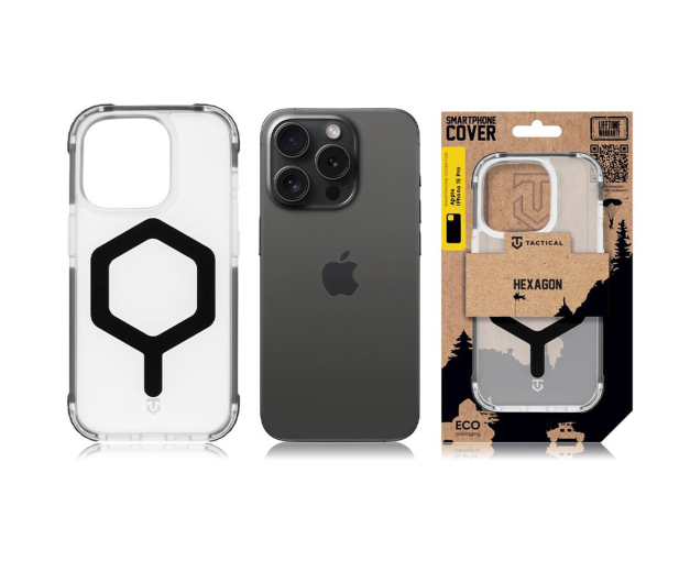 Tactical MagForce Hexagon Kryt pro Apple iPhone 15 Pro T-Black - 1514001 - zdjęcie 6
